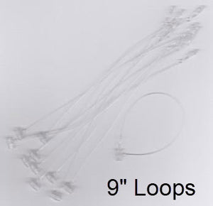 Security Loop Tie for Retail  Tag Holders 9in, 1000/pack